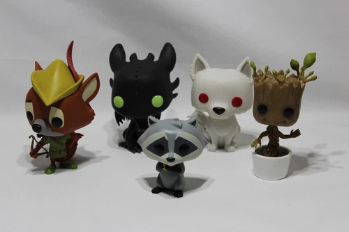 Small Funko Pop! collection  #97, #65, #100, #19 & #198