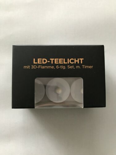 LED-Teelichter Werner Voss 6-tlg. mit Timer - Bild 1 von 2
