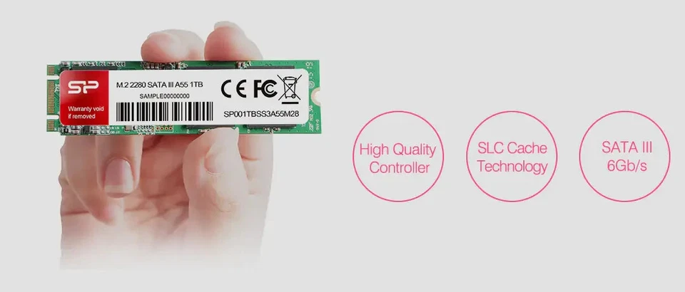 Silicon Power SSD 512GB A55 M.2 SSD SATA III Internal Solid State Drive - Image 2 of 4