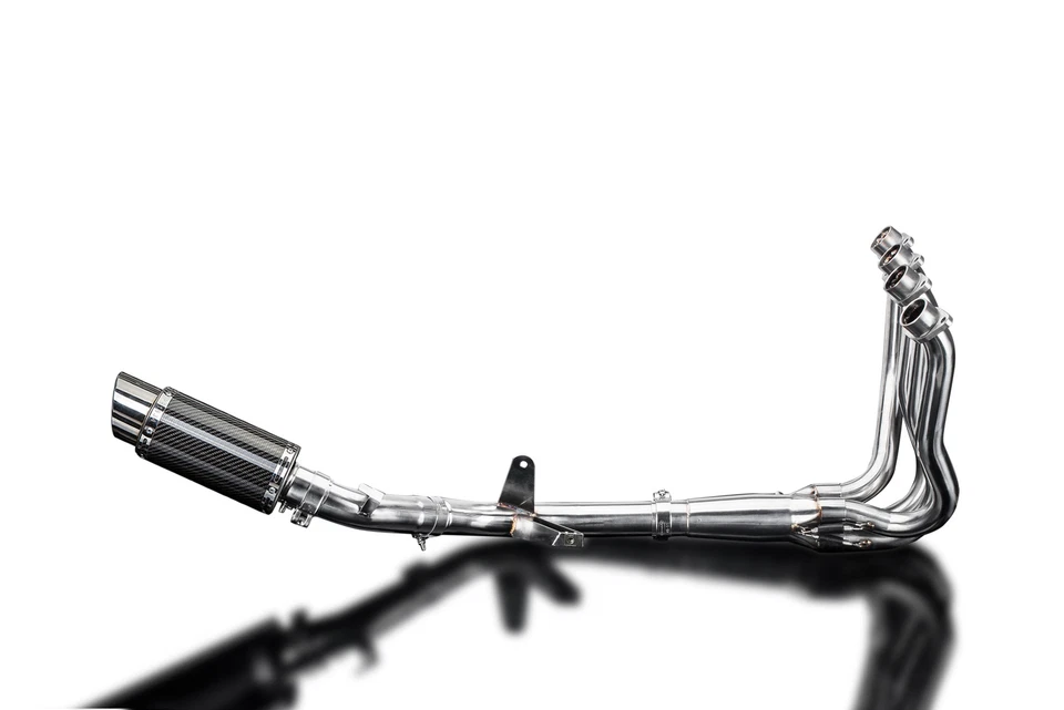 Suzuki GSX-S1000 2016-2024 Complete Exhaust 4-1 8" Round Carbon Muffler - Image 4 of 4