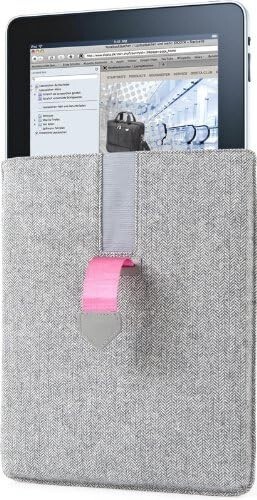 Dicota Hülle Tasche für iPad Abdeckung Bester Schutz Maßgeschneidert Grau/Pink - Bild 10 von 10