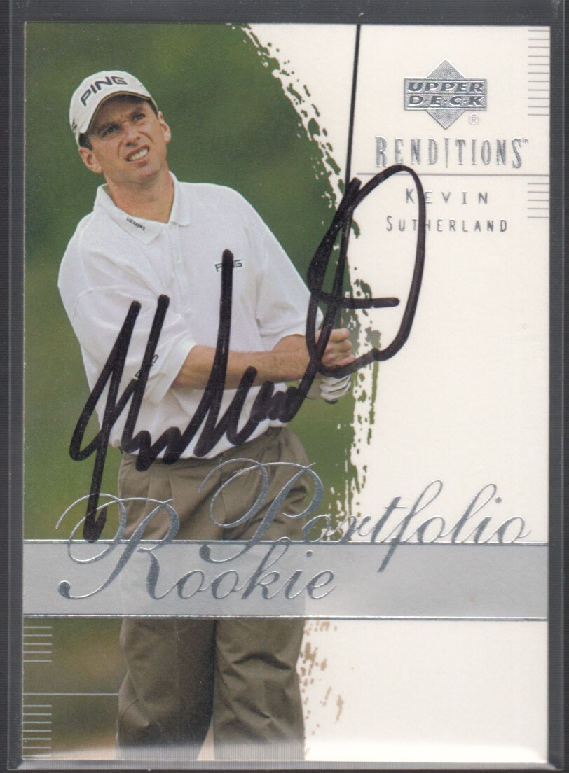 KEVIN SUTHERLAND 2003 Upper Deck Renditions #26 RC TTM/IP Signed Autographed