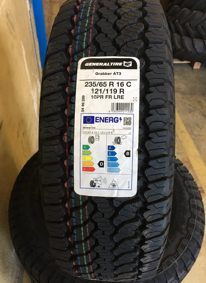 235/65R 16C 121R TL General Grabber AT-3 3PMSF M+S NEU - Bild 2 von 2