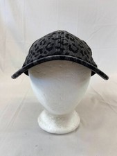 Womens Jaguar Print Baseball Cap Strapback Hat Mesh CC Gray Ponytail Back Casual