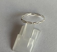 Silberring ohne Steine - 925 Silber - eine feine Kette - Gr. 46 bis Gr. 64