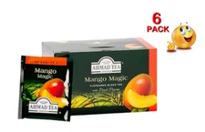 6 PACK Box MANGO MAGIC Black Tea AHMAD 120 Tea Bags