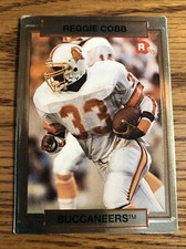 Reggie Cobb RC Rookie 1990 Action Packed Update Buccaneers #43 *7685*