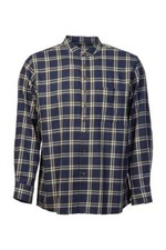 Vintage Grandfather Shirt 100 Cotton Green Check On Navy Irish Gift