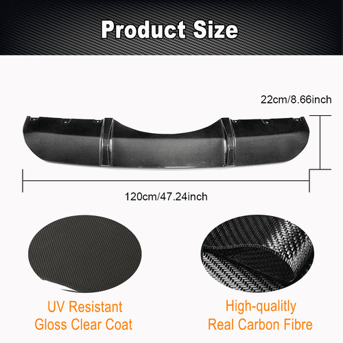Diffusore carbonio diffusore posteriore spoiler per BMW X5 F15 M pacchetto paraurti 2014-18 - Foto 7 di 11