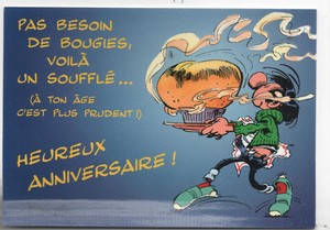 Carte Postale Franquin Gaston Pas Besoin De Bougies Heureux Anniversaire Ebay