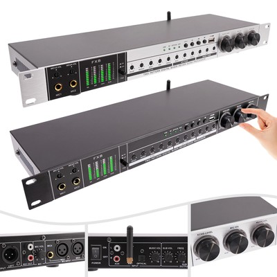 USB Audio Processor Mixer Professional Anti-howling Audio Processor w/ Bluetooth