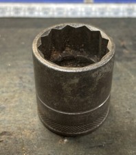 Vintage Craftsman 1” 1/2” Drive BE 12 Point Shallow Socket
