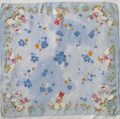 -Toller Schal Rundhals GORETZ 100% Seide TBEG Vintage Scarf 