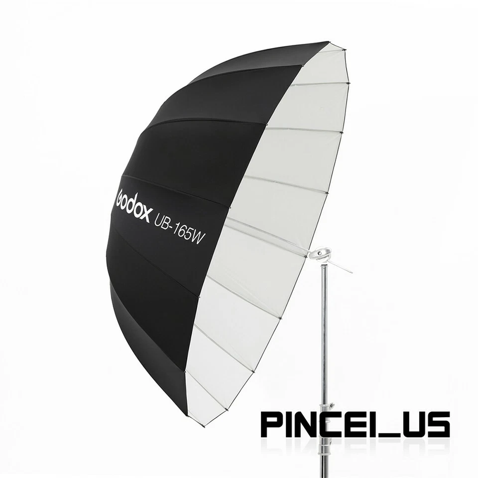 Godox UB-165W 65" Paraguas Reflectante Parabólico Estudio Luz Paraguas Reflector Foto 2 de 4