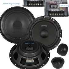 Crunch 16,5cm 200 Watt Flach Lautsprecher Set nur 4,5cm PKW Auto Boxen DSX-6.2C 