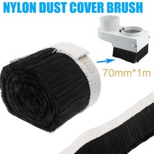 70mm 1m Dust Cover Brush Nylon CNC Router 1m Length Accessories Black