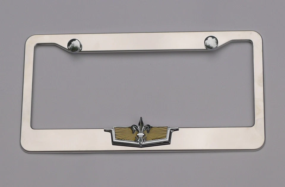2 marcos de matrícula Chevy Caprice caja Chevy Brougham cromo emblema insignia par Foto 4 de 4