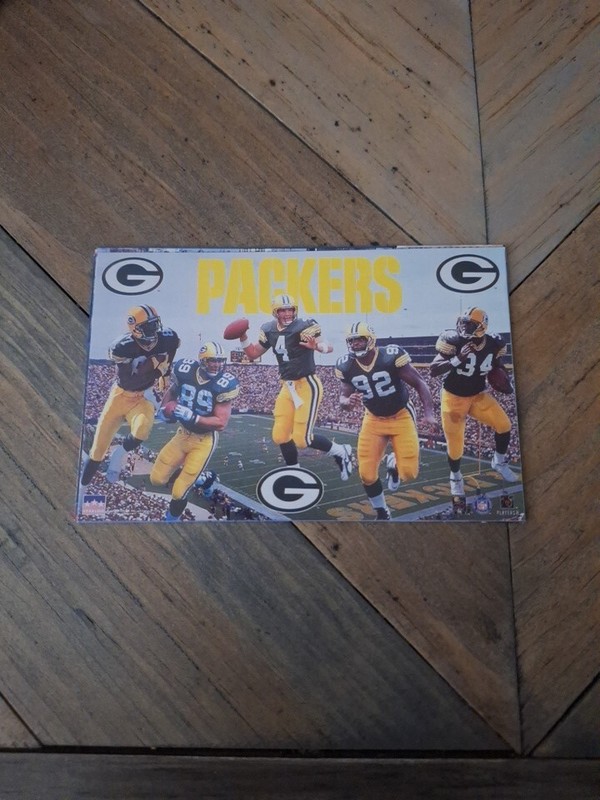  Green Bay Packers 1995 Central Div Champs Promo Mini Poster  3.5x5 Favre-White