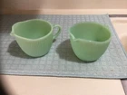 Fire King Jadeite Vintage Creamers (2)