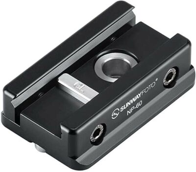 SUNWAYFOTO DPG-39R Piastra Rapida Per Fotocamera - Tipo Arca-Swiss - Con Attacco Per Cinghia E Vite Di Sicurezza