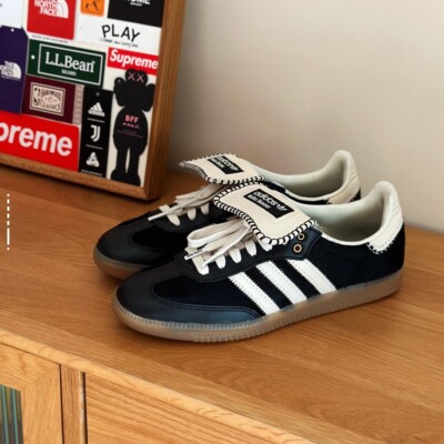 IE0580 Wales Bonner adidas Samba Pony Tonal Low Core Black