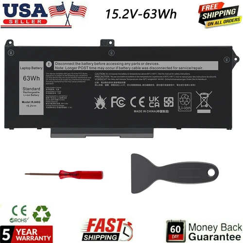 Lot RJ40G Laptop Battery For Dell Latitude 5420 5520 Precision 3560 63Wh M033W