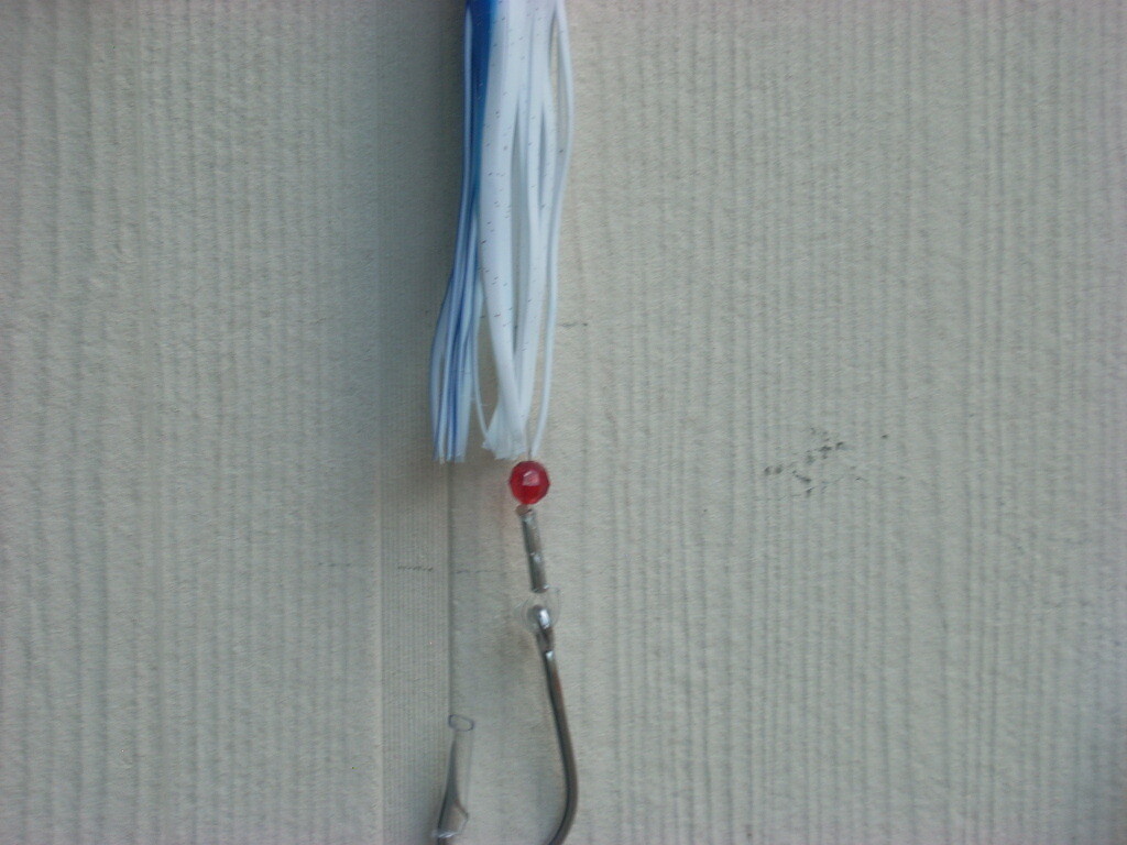 14 Blue/White 9" squid Splash Spreader Bar  - Tuna, & Billfish - Image 5