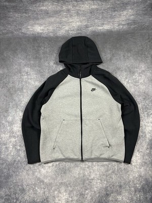 Nike Tech Fleece Trainingsjacke Herren, Grau, Schwarz, Größe L