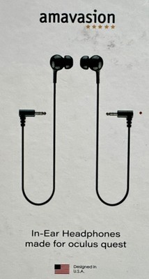 Amavasion~In-Ear Headphones~Model EHOQ-Made For Oculus Quest