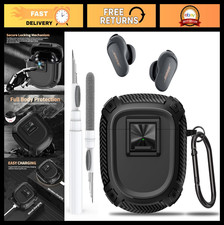 Rugged Shockproof Case Cover for Bose QuietComfort Earbuds II/Ultra 2023, Lock C