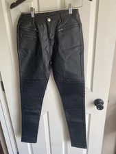 Faux Leather Black Pants Size 6