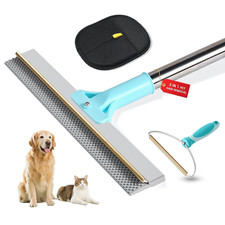 Carpet Rake for Pet Hair Removal Tool, Reusable Pet Hair Remover Broom with 54  