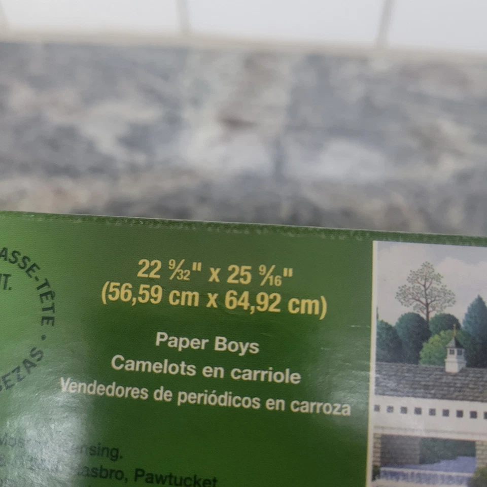 Puzzle Hasbro 1000 piezas usado Charles Wysocki Seasonal Splendor 'Paper Boys' Foto 3 de 3