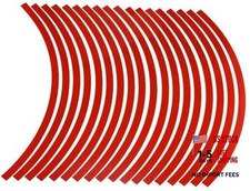 18PCS Reflective Car Wheel Decorative Stripe Stickers, Night Safety Warning