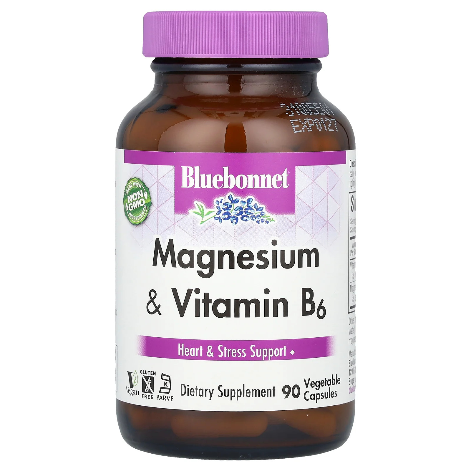 Bluebonnet Nutrition Magnesium Plus B6 90 Vcaps 3590₽