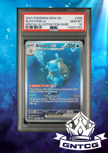 Pokémon Blastoise EX SIR 200/165 SIR 2023 MEW 151 ENGLISH -  PSA 10