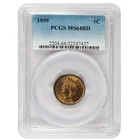 1899 1c Indian Head Cent PCGS MS64RD