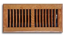 Solid Oak Cover 4 x10" Wood Floor Diffuser Register Vent HVAC True Air Kit Grate