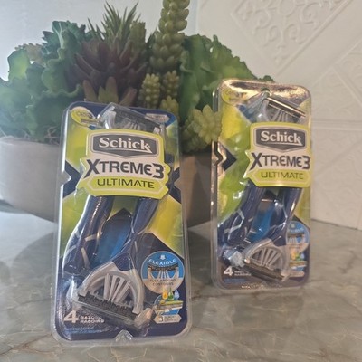 2 pack SCHICK Xtreme 3 Ultimate 3-Blade Disposable Razors- Sealed & NEW