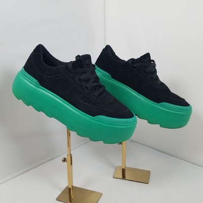 UGG MARIN MEGA LACE PLATFORM Black / Emerald SHOES US 9.0 / EU 40 / UK 7.0
