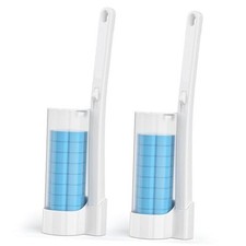 Disposable Toilet Brush 2 Pack- Toilet Bowl Cleaner, Toilet Bowl Brush, Each