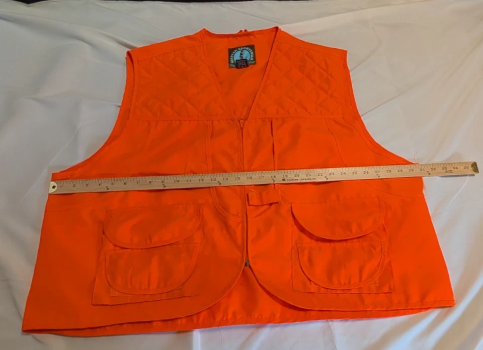 Master Sportsman Rugged Outdoor Hunting Gear Blaze Orange Vest 3XL EUC - Image 4 of 4