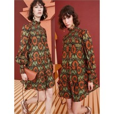 Ulla Johnson Kamila Mini Dress Nocturne Print Size 4