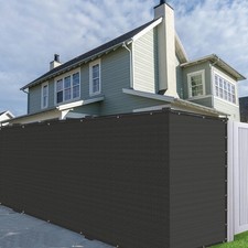 6' x 50' Black Heavy Duty Privacy Fence Screen - Commercial Grade Shade Cover...