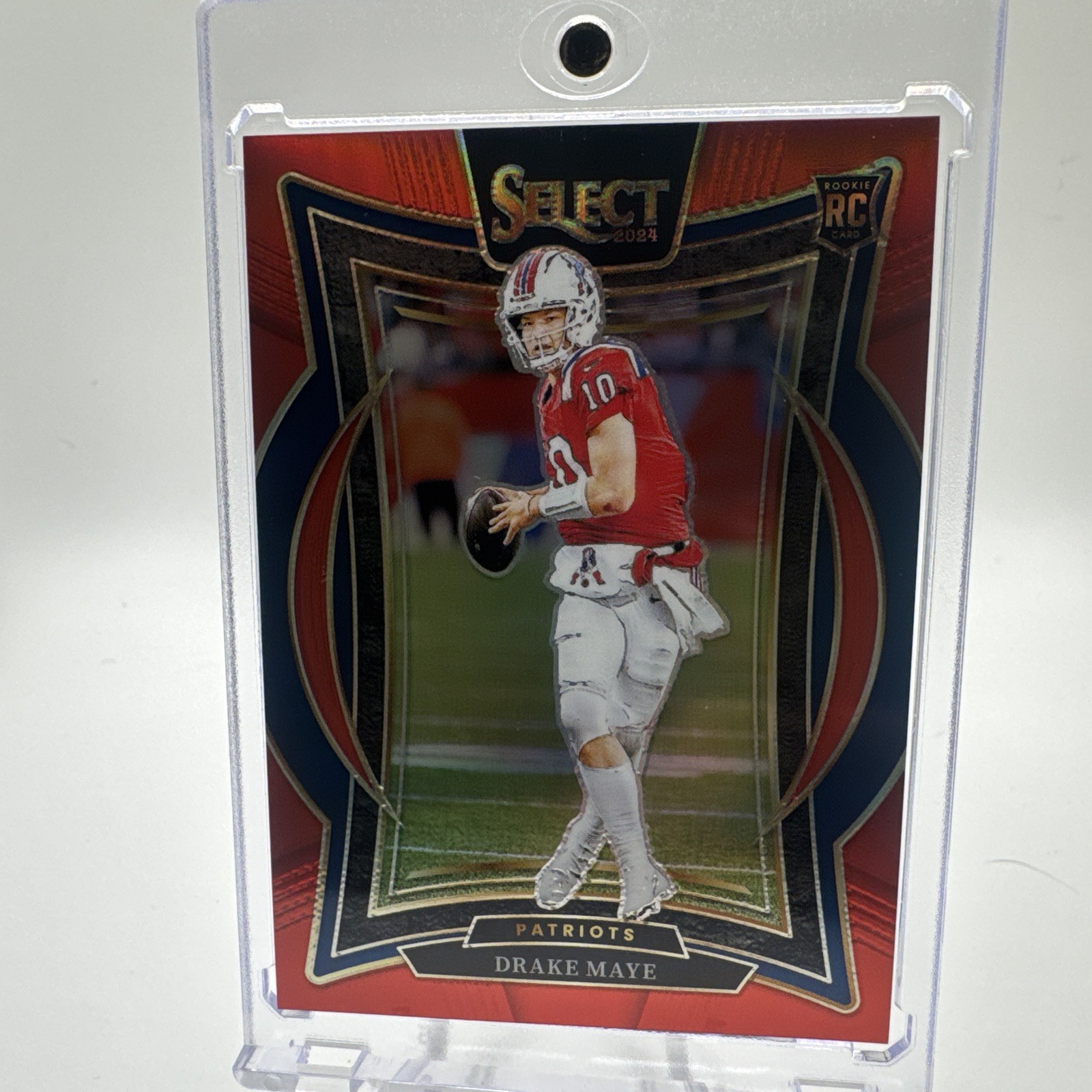 2024 Panini Select - Concourse Drake Maye #27 Red Prizm /99 (RC)