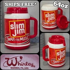 Slim Jim Insulated 64 oz "Snap To The Music" Oversize Travel Mug Whirley CLEAN