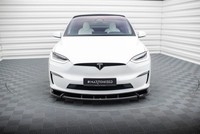 Front Ansatz V.2 FüR Tesla Model X Mk1 Facelift Frontspoiler Schwarz