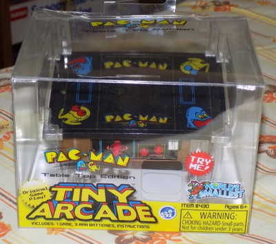 Worlds Smallest PAC MAN GAME Table top Edition Tiny Arcade *USED*
