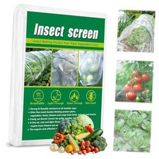 10 X 33 FT Garden Mesh Netting Pest Barrier for Raised 10x33ft White Netting