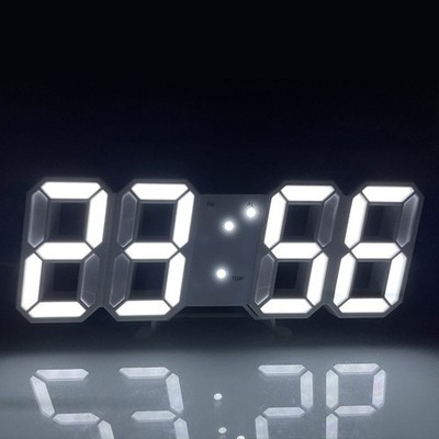 3D LED Digital Clock Luminous Fashion Wall Clock Multifunctional Creative USB